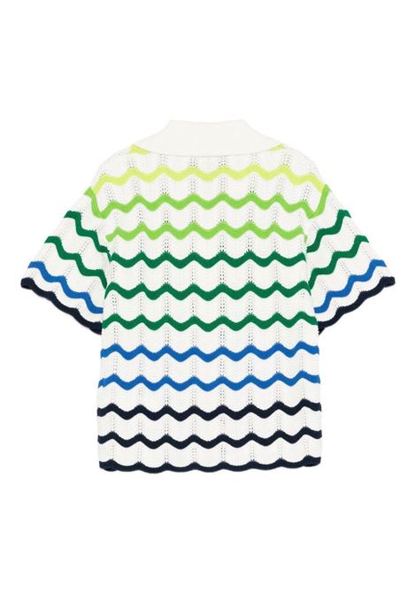 Camicia con logo CASABLANCA KIDS | KSP26KW96902GRADIENT WAVE